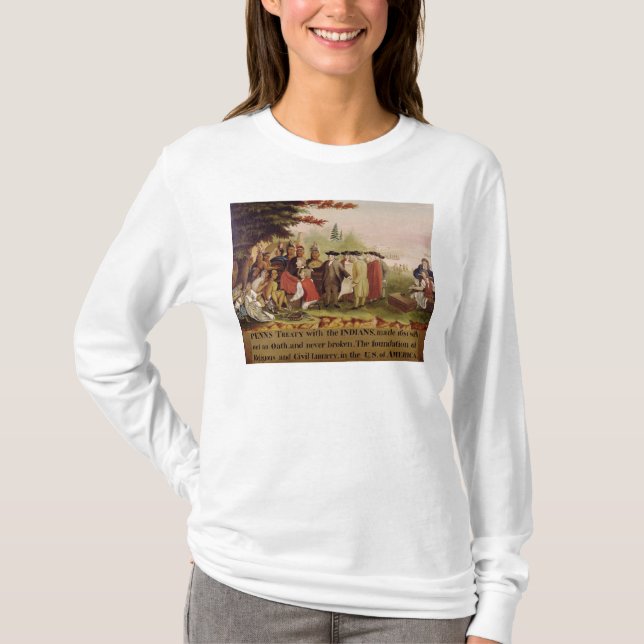 Penns fördrag med indierna i 1682, c.1840 tröja (Framsida)