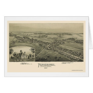 Pennsburgh panorama- karta för PA - 1894 Hälsningskort