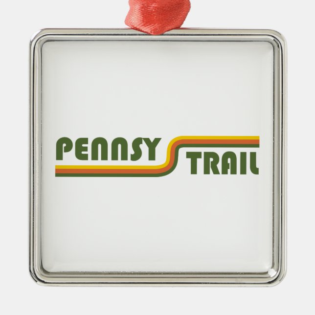 Pennsy Trail Indianapolis Julgransprydnad Metall (Framsidan)