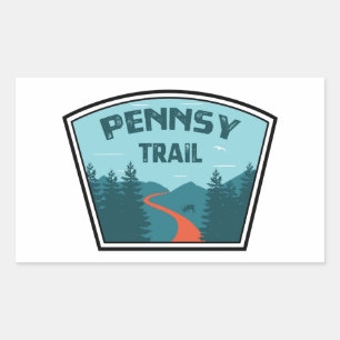 Pennsy Trail Indianapolis Rektangulärt Klistermärke
