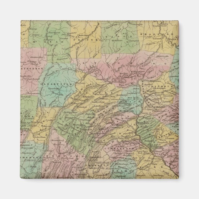 Pennsylvania 10 magnet (Framsidan)