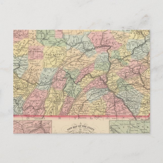 Pennsylvania 12 vykort (Framsida)