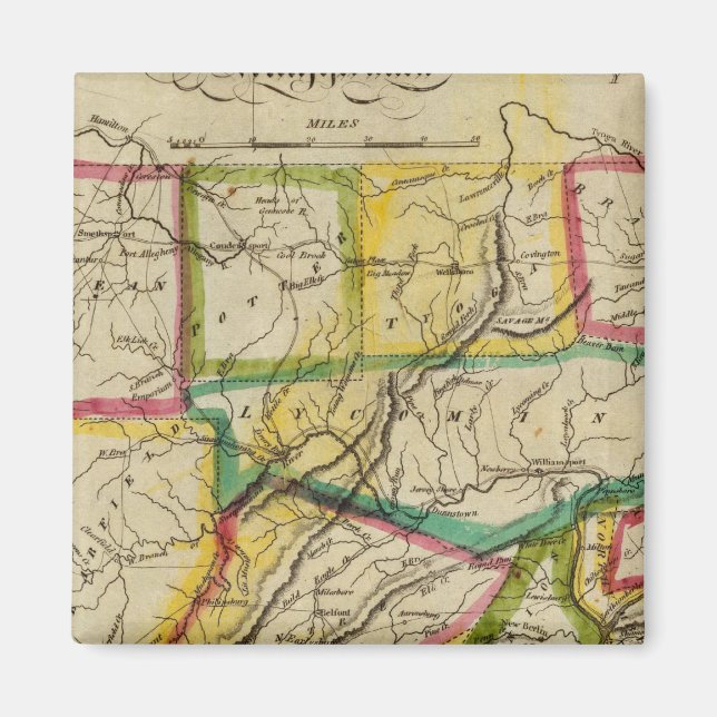 Pennsylvania 1818 Edition Magnet (Framsidan)