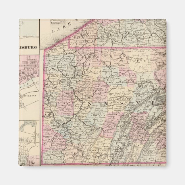 Pennsylvania 4 magnet (Framsidan)