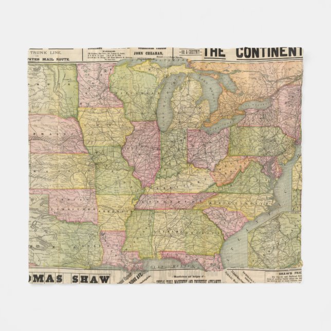 Pennsylvania 6 fleecefilt (Framsidan (Horisontell))