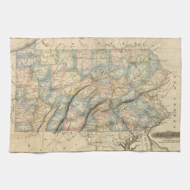 Pennsylvania 8 kökshandduk (Horisontell)