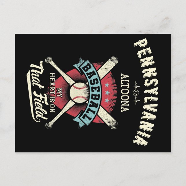 Pennsylvania Altoona Baseball Vykort (Framsida)