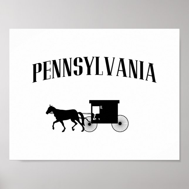 Pennsylvania Amish Carriage Poster (Framsidan)