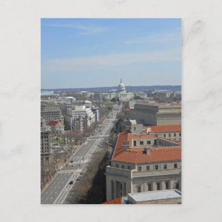 Pennsylvania Ave Huvudstad Byggande Washington DC Vykort