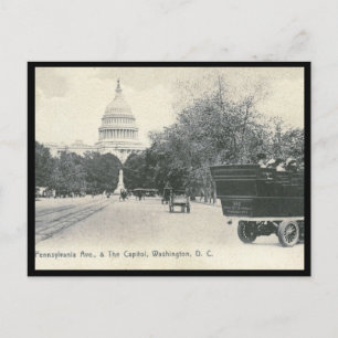 Pennsylvania Ave., Washington DC 1906 Vintage Vykort