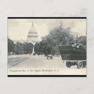 Pennsylvania Ave., Washington DC 1906 Vintage Vykort