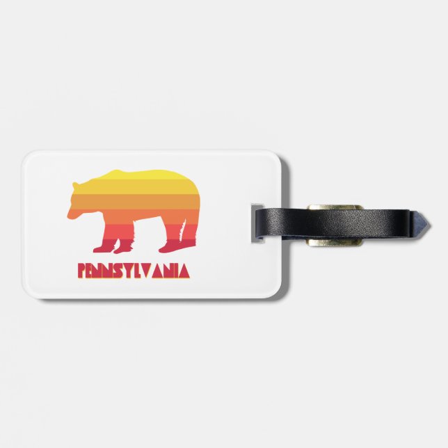 Pennsylvania Bear Bagagebricka (Baksida Vågrät)