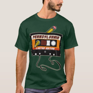 Pennsylvania Begränsad Edition Cassette Tape Vinta T Shirt