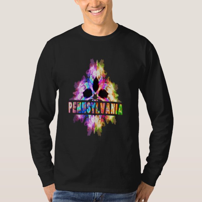 Pennsylvania Best Home State Proud Pa Roots Souven T Shirt (Framsida)