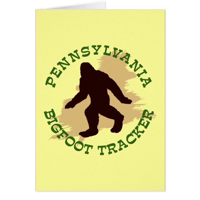 Pennsylvania Bigfoot bogserare Hälsningskort (Framsidan)