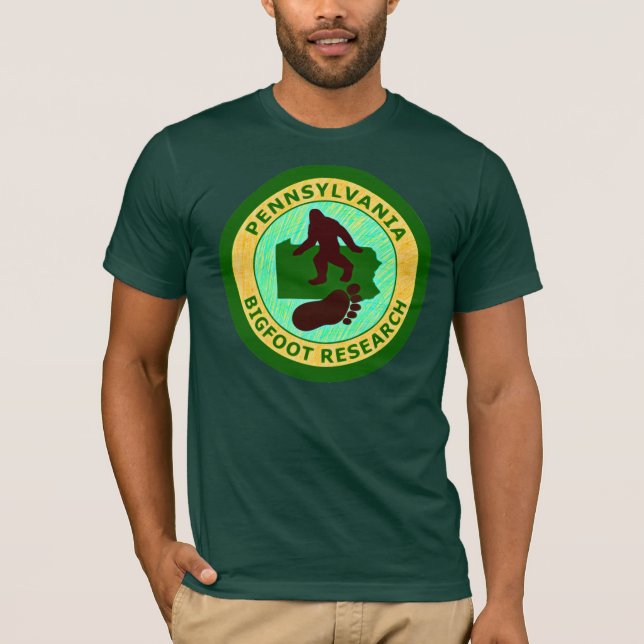 Pennsylvania Bigfoot forskning T-shirt (Framsida)
