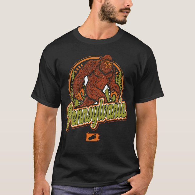 Pennsylvania Bigfoot T Shirt (Framsida)