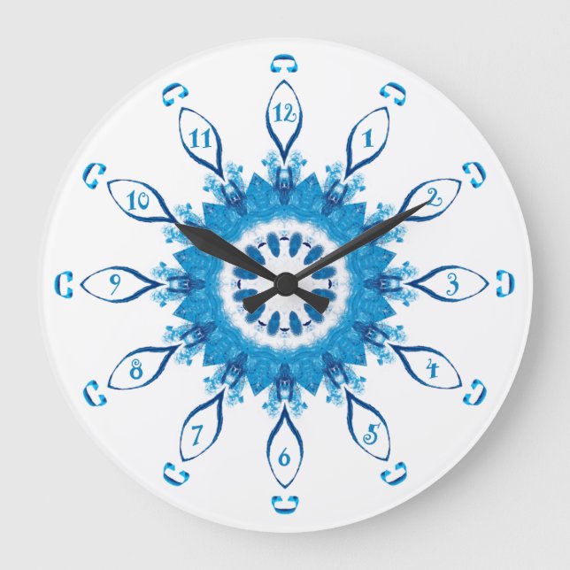 Pennsylvania Blue numrerad Stor Klocka (Framsida)