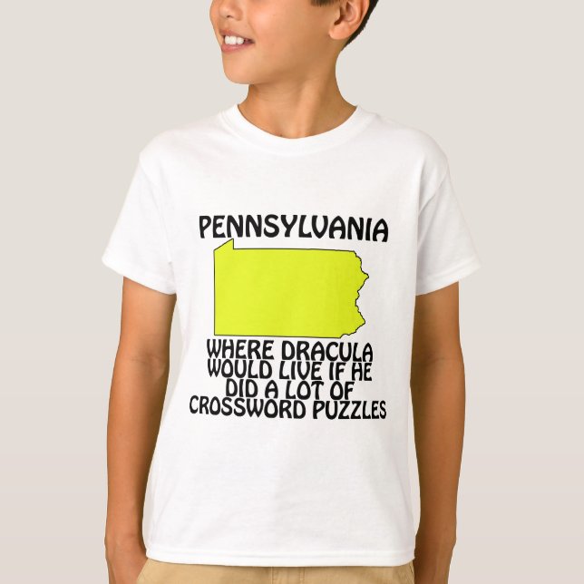 Pennsylvania - Där Dracula skulle bo... T-shirt (Framsida)