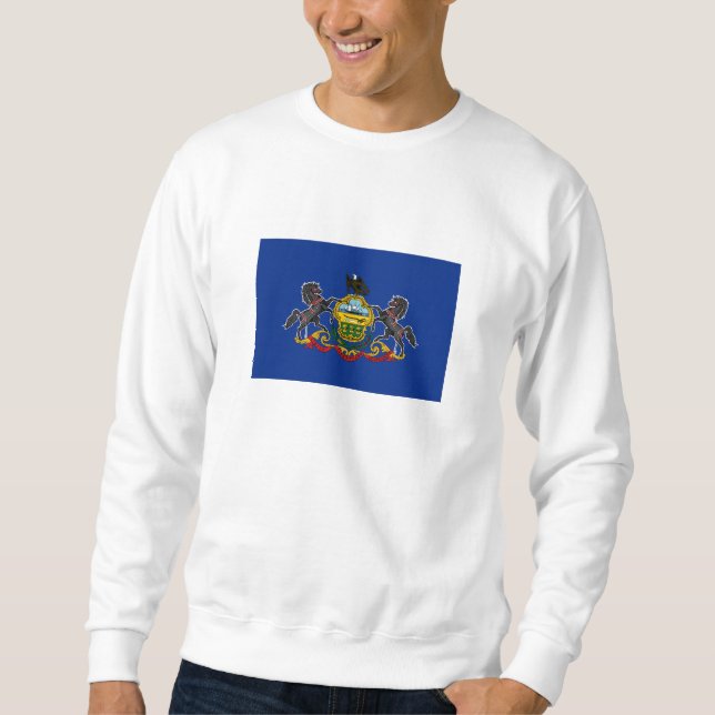 Pennsylvania delstatsflagga lång ärmad tröja (Framsida)