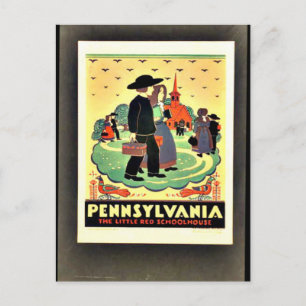Pennsylvania, Den lilla röda skolbyggnaden Vykort