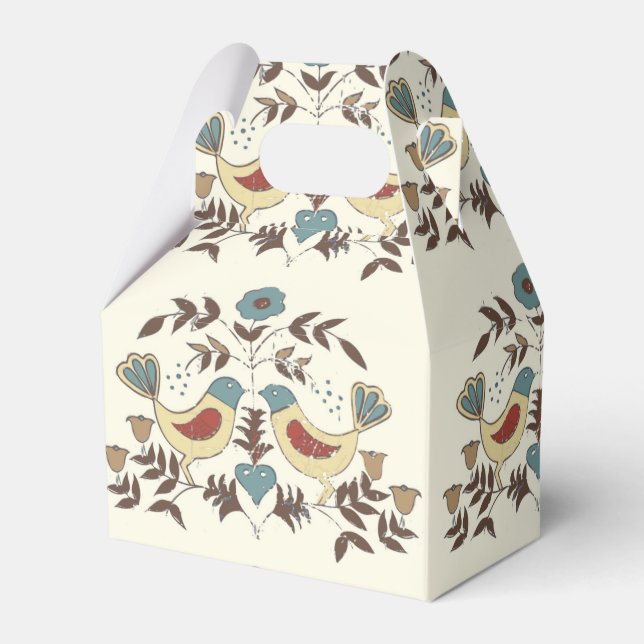 Pennsylvania Dutch Amish Hex Sign Bird Americana Presentaskar (Framsidan Sidan)