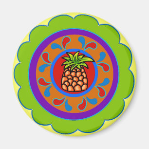 Pennsylvania Dutch Hex Sign Välkommen Magnet