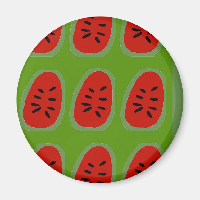 Pennsylvania Dutch Hex Sign Watermelons Magnet (Framsidan)