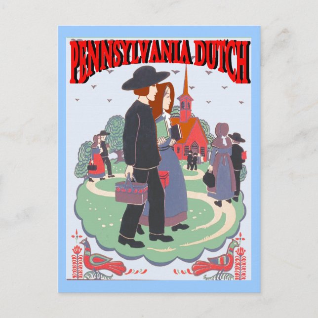 Pennsylvania Dutch Vykort (Framsida)
