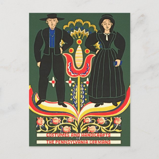 Pennsylvania Dutch Vykort (Framsida)