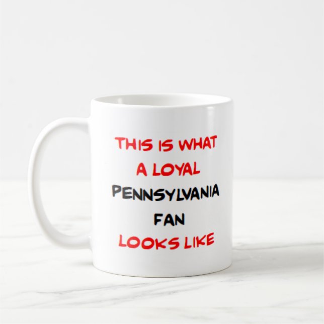 Pennsylvania-fan, lojal kaffemugg (Vänster)