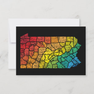 Pennsylvania färg län inbjudningar