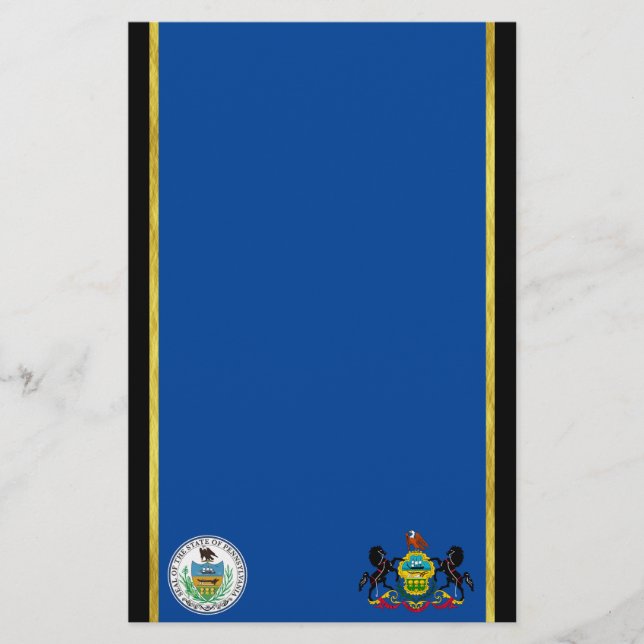 Pennsylvania flagga brevpapper (Framsida)