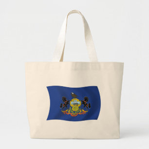 Pennsylvania Flagga Handväskor Jumbo Tygkasse