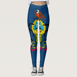 Pennsylvania flagga leggings