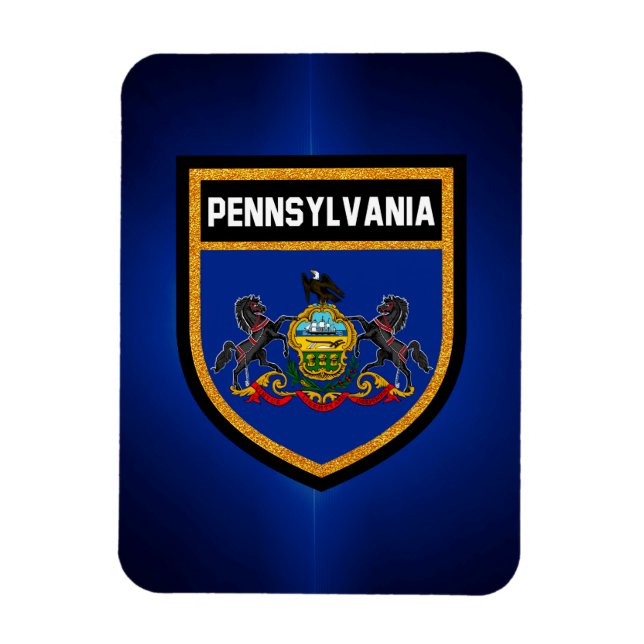Pennsylvania Flagga Magnet (Vertikal)