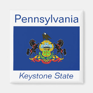 Pennsylvania Flagga Magnet