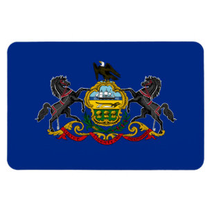 Pennsylvania flagga magnet