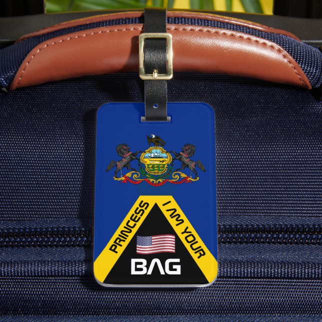 Pennsylvania Flagga, påsar märkre, Pennsylvania/An Bagagebricka (Framsida Insitu 2)