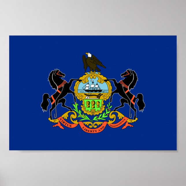 Pennsylvania Flagga Poster (Framsidan)