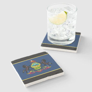 Pennsylvania flagga stenunderlägg