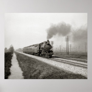 Pennsylvania Flyer, 1906. Vintage Photo Poster