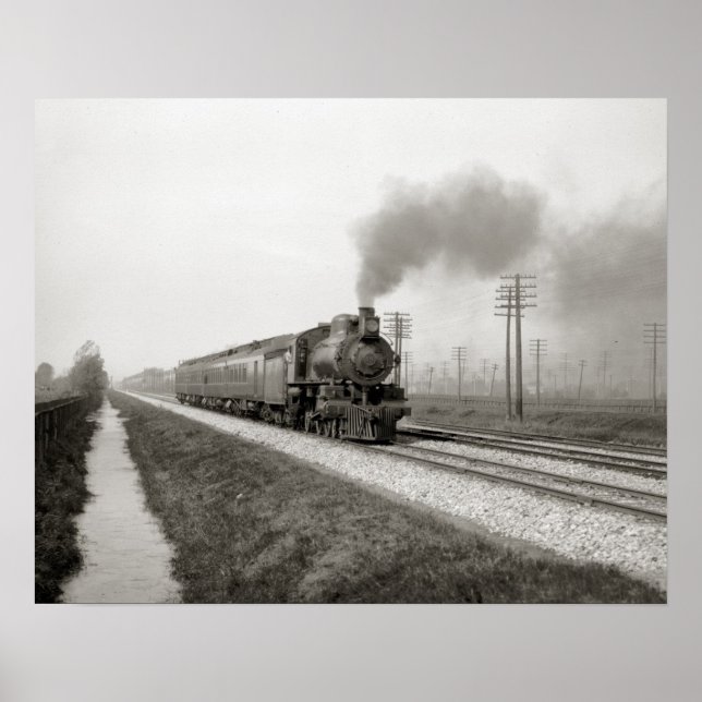 Pennsylvania Flyer, 1906. Vintage Photo Poster (Framsidan)