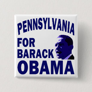 Pennsylvania för den Barack Obama T-tröja Knapp