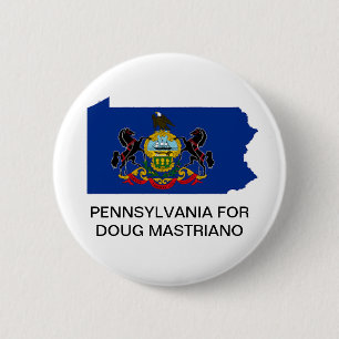 PENNSYLVANIA for DOUG MASTRIANO GOVERNOR Button Knapp