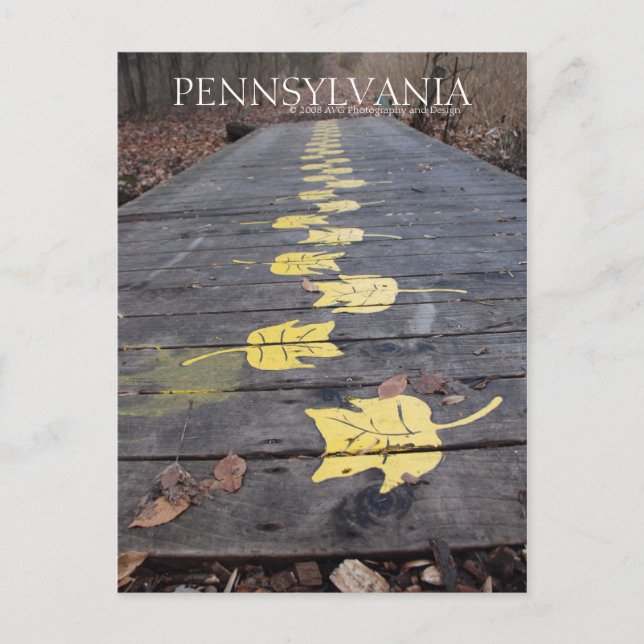Pennsylvania går genom parkens vykort (Framsida)