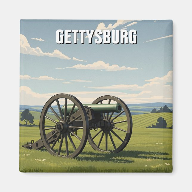Pennsylvania Gettysburg Resor Magnet (Framsidan)
