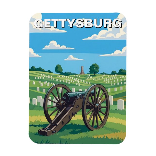 Pennsylvania Gettysburg Resor Magnet (Vertikal)