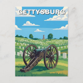 Pennsylvania Gettysburg Resor Vykort