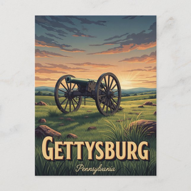 Pennsylvania Gettysburg Travel Vykort (Framsida)